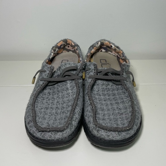 Hey Dude Grey wendy wooven Cinder Slip On Shoes in Size US 10 - Picture 2 of 7